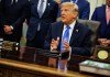 Imagen de archivo del presidente Donald Trump. Foto La Hora: EFE