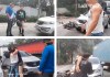 Un accidente de tránsito terminó en una pelea entre dos conductores en la subida de Villa Lobos, Villa Nueva.