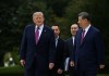 Presidente Donald Trump junto a su homólogo Xi Jinping durante reunión en la Casa Blanca. Foto La Hora: EFE