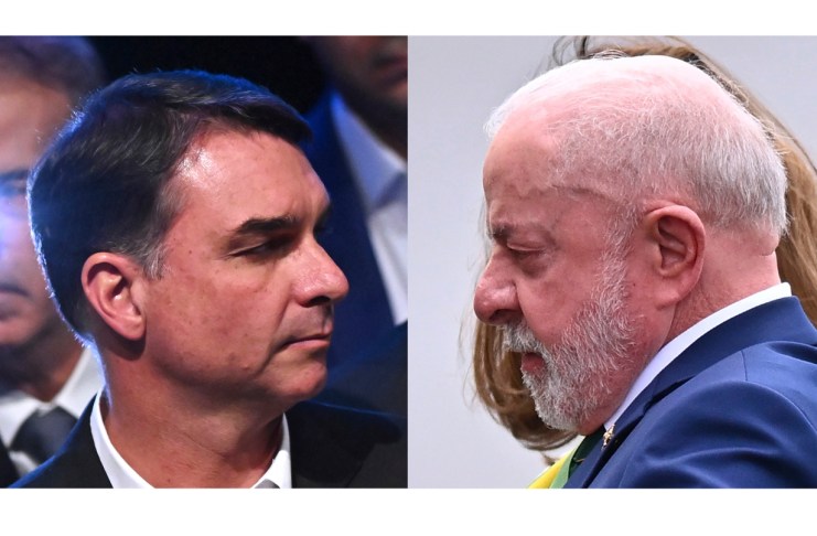 Flávio Bolsonaro desafió a Lula da Silva a participar en el debate de Globo, previsto para el jueves, tres días antes de las elecciones presidenciales de Brasil.