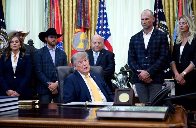 Archivo del presidente de EE. UU. Donald Trump. Foto La Hora; EFE