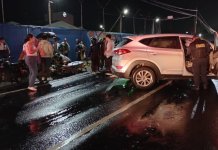 Seis personas resultaron heridas durante un accidente vial registrado en el km 29.5 al Pacífico. Foto La Hora: Bomberos Voluntarios