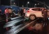 Seis personas resultan heridas en accidente de tránsito en Amatitlán Seis personas resultaron heridas durante un accidente vial registrado en el km 29.5 al Pacífico. Foto La Hora: Bomberos Voluntarios