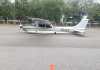 Accidente de aeronave Cessna en aeródromo de Chiquimula. Foto La Hora: DGAC.