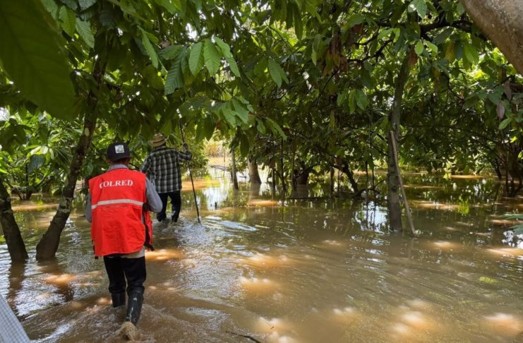 Desbordamiento del río Polochic e inundaciones afectan viviendas en Alta Verapaz Debido a la lluvia se atendieron varias emergencias en Alta Verapaz este sábado, 26 de septiembre. Foto La Hora: Conred