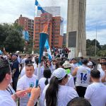 Archivo de antorcha cívica celebrada en la ciudad de Guatemala. Foto La Hora: Jose Orozco