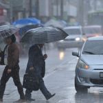 Archivo de intensas lluvias en la zona 1 capitalina. Foto La Hora: Jose Orozco