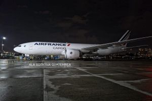 Por primera vez un avión de Air France modelo Boeing 777 aterrizó en Guatemala