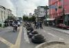Los manifestantes mantienen bloqueos en varios puntos del país por el aumento del precio a la gasolina. Foto La Hora: Jose Orozco