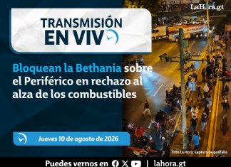 En vivo: Bloquean la Bethania sobre el Periférico en rechazo al alza de los combustibles Protesta por alza de combustibles bloquea el Periférico en La Bethania. Foto La Hora: José Orozco.