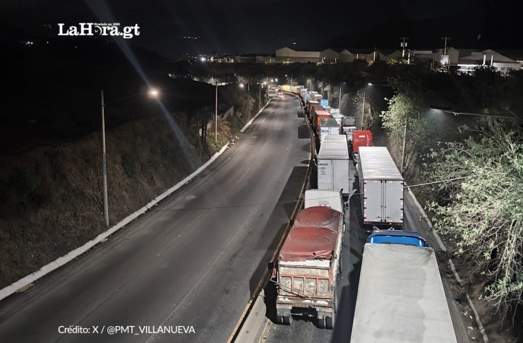 Cuatro bloqueos afectan distintas carreteras de Guatemala durante las primeras horas de este jueves 10 de septiembre.