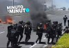 El bloqueo en el km. 37 de la ruta CA-9 Sur, en San Vicente Pacaya, Escuintla, fue liberado tras la intervención de antimotines de la PNC.