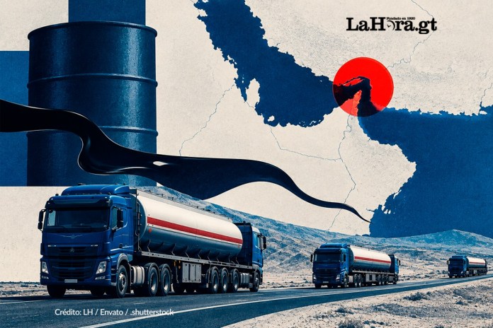Camiones alternativa Ormuz Alrededor de 1,000 camiones cisterna al día trasladan petróleo y derivados de Irak a Siria como alternativa a las restricciones en el estrecho de Ormuz. Foto La Hora
