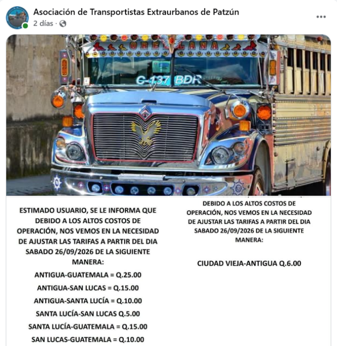 pasaje Patzun