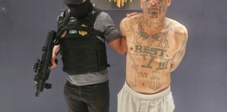 Capturan a peligroso pandillero integrante de la Barrio 18 en la frontera entre Guatemala y México. Foto: PNC