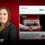 La presidenta de la Corte Suprema de Justicia y del Organismo Judicial, Claudia Paredes, se resiste a informar si presentó una denuncia por la venta de plazas en el poder judicial. Arte La Hora: Daniel Lopez