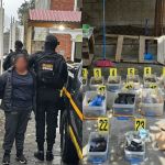 Detenida con armas y municionees