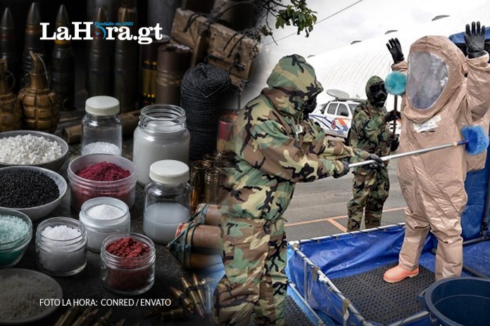 Drogas Químicos y materiales para la creación de municiones y explosivos son enlistados por el Mindef para su regulación. Foto La Hora: Alejandro Ramírez