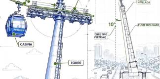 Este miércoles instalan la torre 17 del AeroMetro y quedará inclinada: esta es la razón Este miércoles instalan la torre 17 del Aeromerto y quedará inclinada, está es la razón