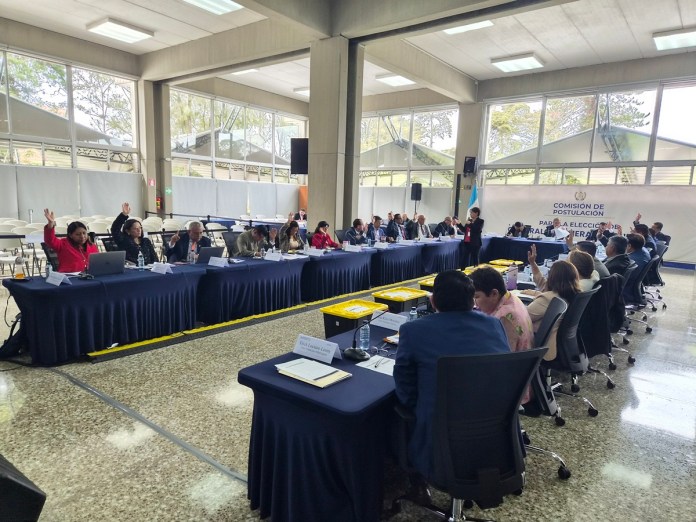 Comisión de Postulación de contralor el jueves 3 de septiembre. Foto La Hora: Guatemala Visible