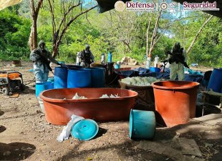 México desmantela cuatro laboratorios dedicados a la creación de drogas sinteticas y al narcotráfico en Michoacán.