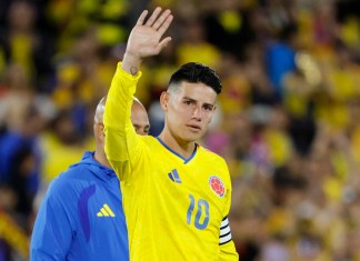 James Rodríguez se retira de la selección colombiana tras 131 partidos y 31 goles El jugador colombiano anunció este martes su retiro. Foto La Hora. EFE