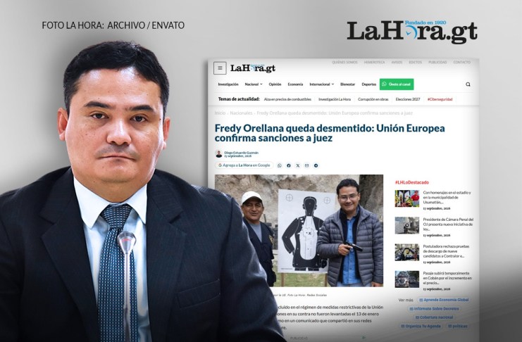 Fredy Orellana insiste que ya no está sancionado. Arte La Hora: Alejandro Ramírez.