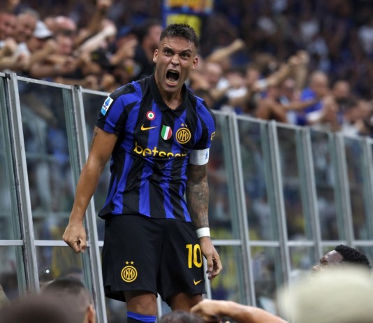 Inter de Milán venció 3-2 al Nápoles en San Siro, con un gol de Lautaro Martínez. Foto La Hora: EFE