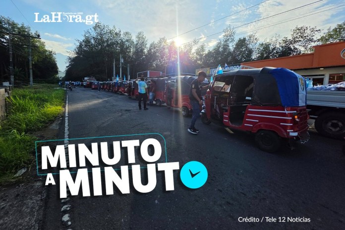 Manifestación de transportistas este martes 1 de septiembre. Diseño La Hora: Francisco Altán