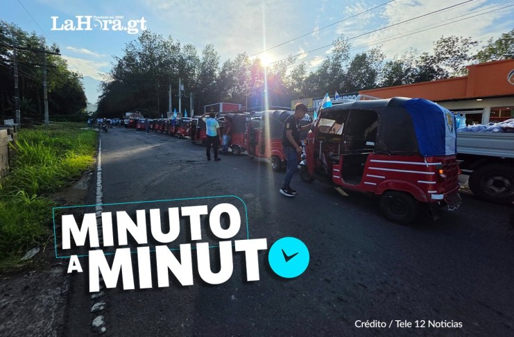 Minuto a Minuto: segundo día consecutivo de bloqueos por transportistas Manifestación de transportistas este martes 1 de septiembre. Diseño La Hora: Francisco Altán