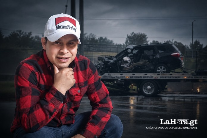 Mario David Coronado, migrante fallecido tras accidente de tránsito en Michigan. Arte La Hora: Daniel Lopez