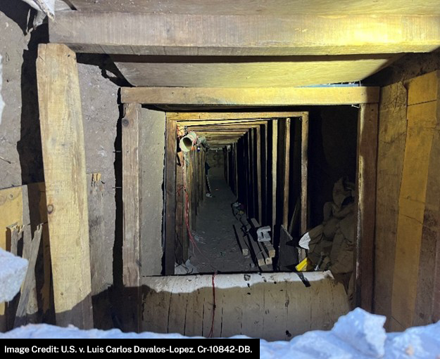 Migrantes Mexicano se declara culpable de traficar migrantes por un túnel entre México y Estados Unidos. Foto La Hora: Departamento de Estado de EE. U.U.