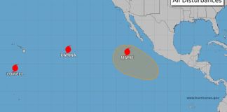 NOAA TRES HURACANES PACÍFICO