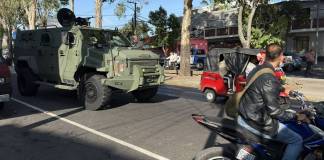 Operativo en la Bethania En un camión blindado llega un contingente del Ejército y PNC