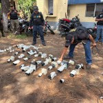 Autoridades retiraron cámaras ilícitas. Foto La Hora: PNC