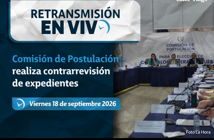 Comisión de Postulación para Contraloría General de Cuentas. Arte La Hora: Alejandro Ramírez.