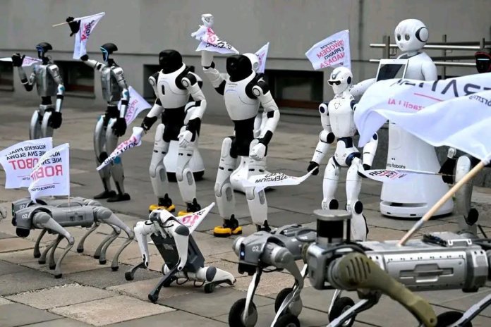 Robots exigen mayor control al uso de la inteligencia artificial en Polonia. Foto: Redes sociales