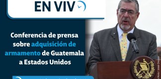 Retransmisión: Conferencia de prensa sobre adquisición de armamento de Guatemala a Estados Unidos