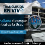 MP allana las instalaciones del campus central de la Usac. Arte La Hora: Alejandro Ramírez.