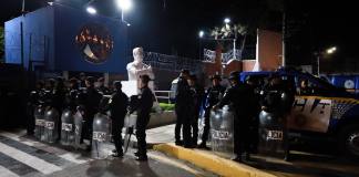 Allanamiento en la Usac por eliminación de registros de estudiantes. Foto La Hora: Daniel Ramírez.