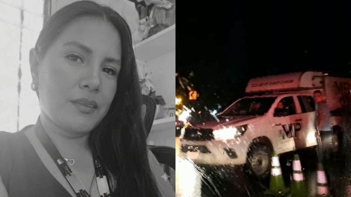 Yóselin Barrios Hernández, la mujer que fue impactada por un rayo en Suchitepéquez. Foto La Hora: Canal Noti Retalteco
