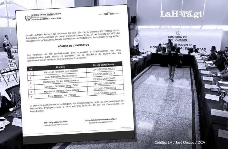 Nómina de seis candidatos a Contralor General es publicada en el Diario Oficial La nomina para Contralor General de cuentas ha sido publicada en el Diario Oficial, dando paso a que el Congreso pueda escoger a uno de los seis participantes.
