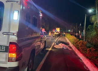 Dos menores murieron tras un accidente en Suchitepéquez mientras participaban en el recorrido de una antorcha. Foto La Hora: Bomberos Municipales Departamentales