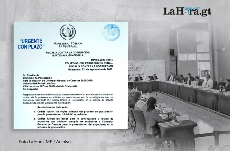 MP pide a postuladora de Contralor información sobre requisitos de aspirantes en investigación penal El MP solicitó a la comisión que eligió la nómina de candidatos a Contralor informar sobre las reglas y requisitos del proceso.