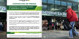 Camagro exige a autoridades actuar ante posible manifestación en el Aeropuerto La Aurora Camagro-Aeropuerto