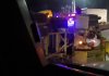 Un camión quedó volcado en el km 23 de la ruta al Pacífico, en el sector conocido como La Vuelta del Centavo. Foto La Hora: Amílcar Montejo