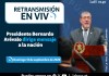 El presidente Bernardo Arévalo dirige mensaje a la nación.
