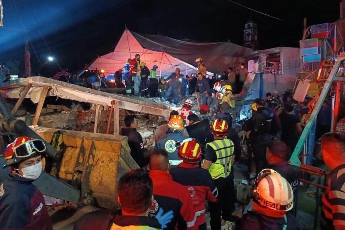 explosion pirotecnica Una explosión de pirotecnia durante una celebración de fiesta patronal en México, dejó al menos 10 fallecidos y varios heridos. Foto La Hora: Ayuntamiento de Ixtlahuaca