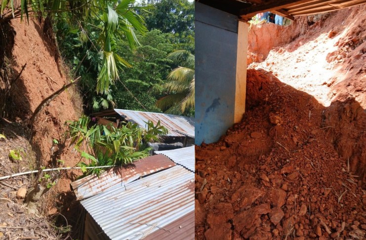 Diez viviendas resultaron con daños moderados tras una emergencia registrada en el barrio San José, aldea Telemán, Panzós, Alta Verapaz.