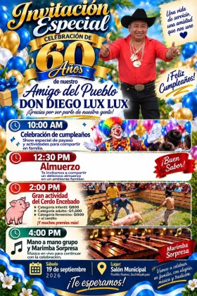 As&iacute; se anunciaron las actividades que formaron parte del festejo.